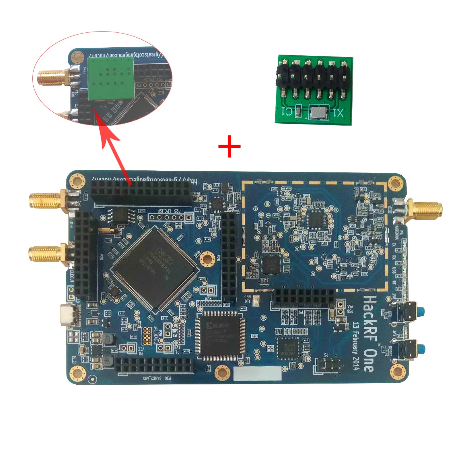 

HackRF One Starter HackRF One SDR Board with Shielding Cover + TCXO Simulate GPS