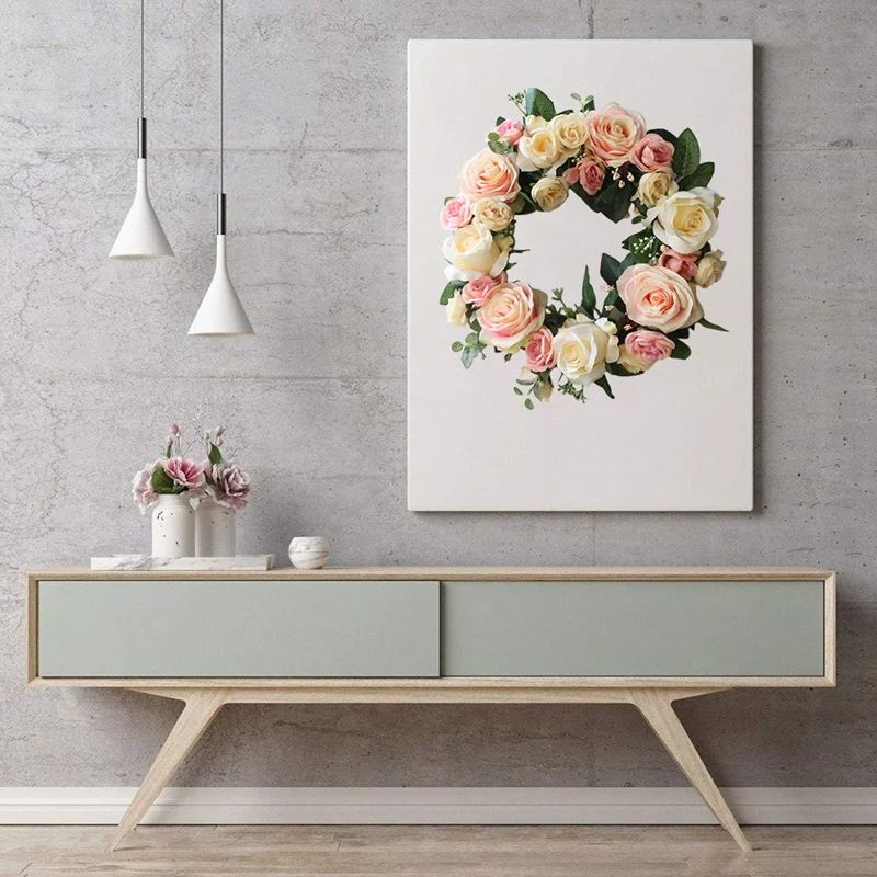 Венок из искусственных цветов Имитация цветка розы венок для дома передней двери