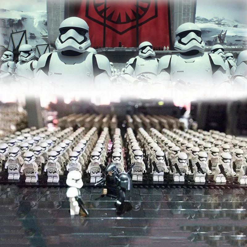 Новинка 100 шт./лот, Звездные войны, серия 8, первый заказ, trooper sw667, совместимый 75166, детские игрушки - Цвет: X151 No baseplate