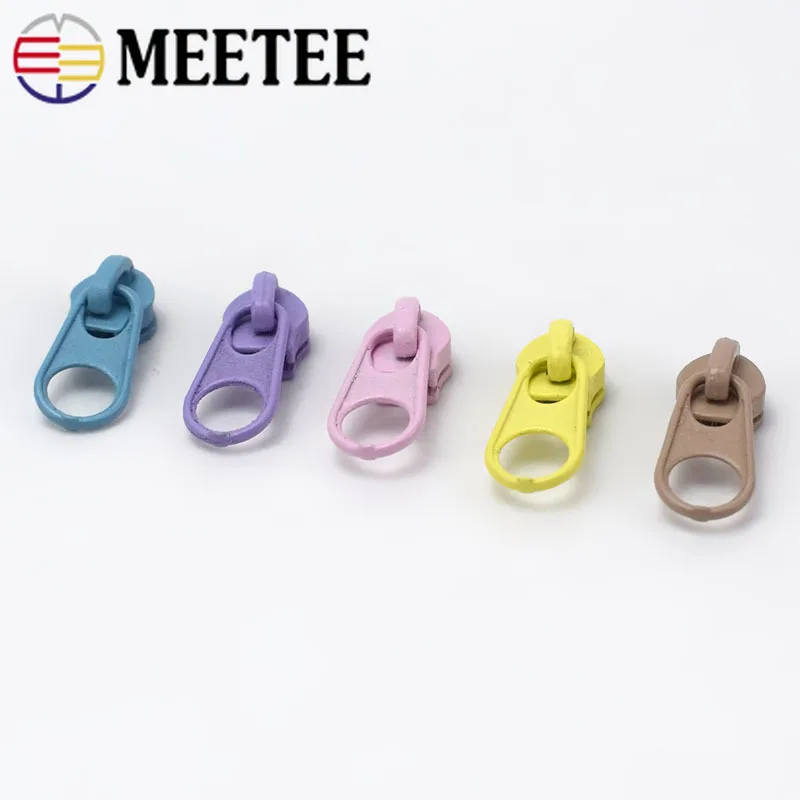 Металлическая молния Meetee 50 шт. подходит для 3 # нейлоновых молний сделай сам ткань