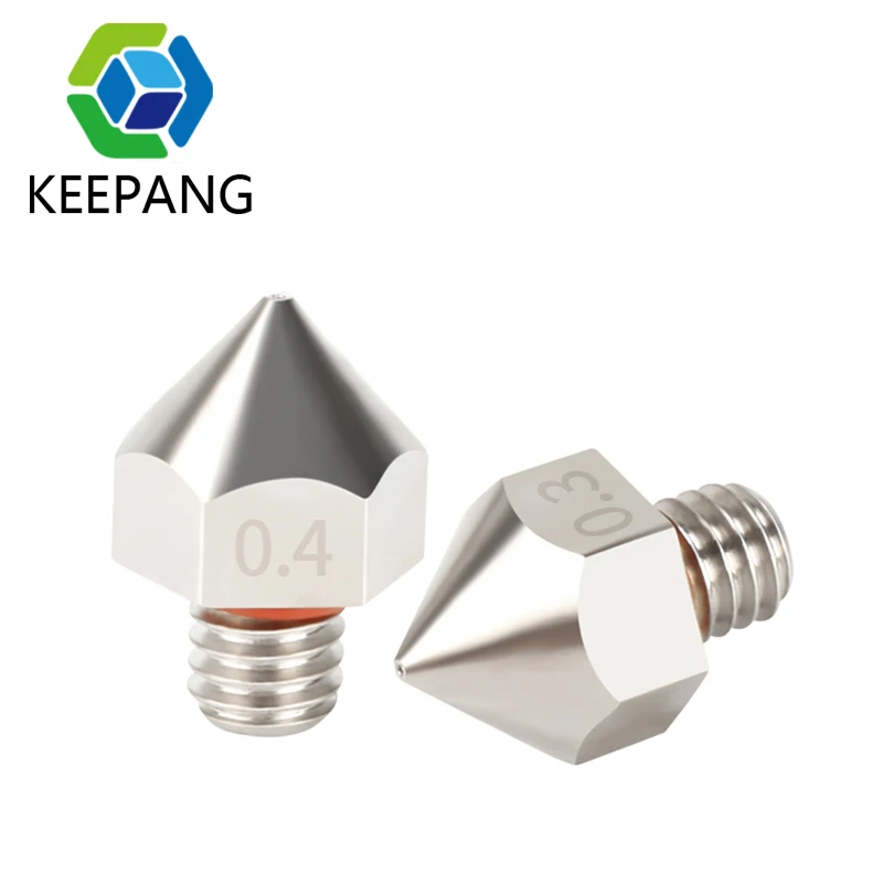 5 шт. MK8 Экструдер Насадка латунь поверхность электро покрытия насадка 0 4/0 мм 3D