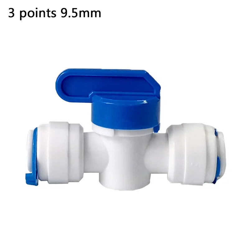 

1/4" 3/8" OD Quick Connect Push in to Connect Water Tube Fitting Plastic Water Ball Valve Reveser Osmosis Aquarium Fittings