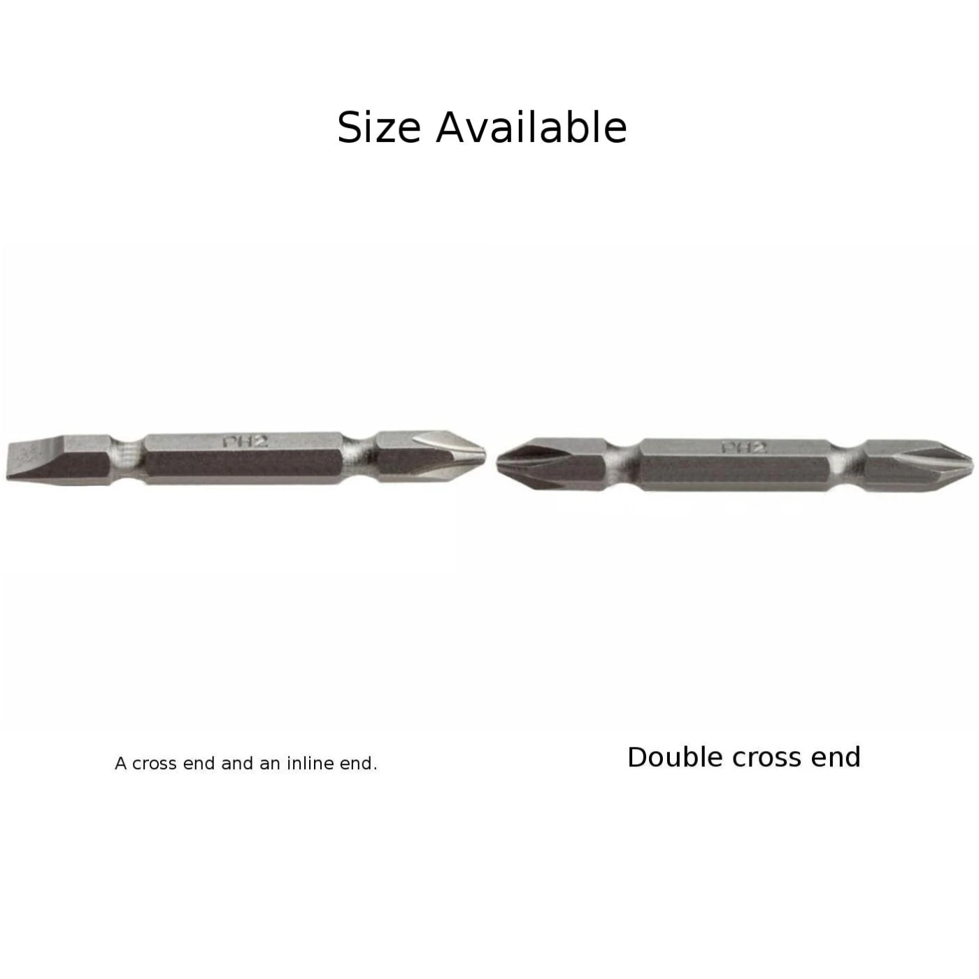

Double Ended Screwdriver Bits 65MM PH2 Screw Driver Bits Tool Practical