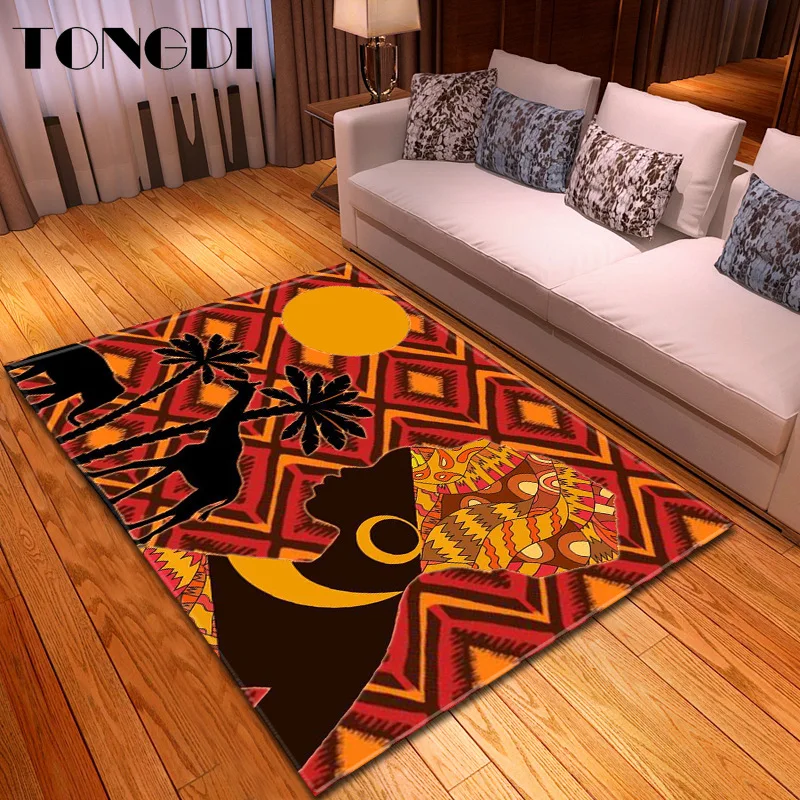 TONGDI современный ковер с нескользящей подошвой элегантный художественный коврик