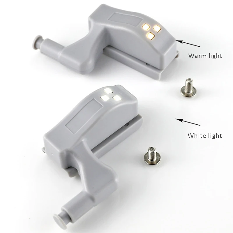 5pcs led hinged light cabinet door touch switch cabinet light warm white light night light kitchen bedroom wardrobe lamp battery free global shipping