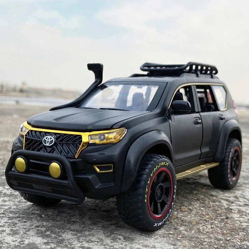 1:24 Toyota Prado SUV модель автомобиля из сплава литая металлическая игрушка