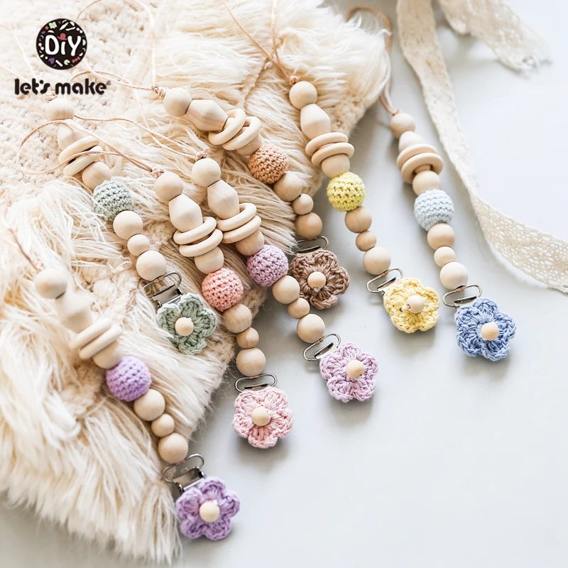 Детский Прорезыватель для зубов 1 шт. деревянный с вязаными - Цена: 247,51 - 324,81 руб.