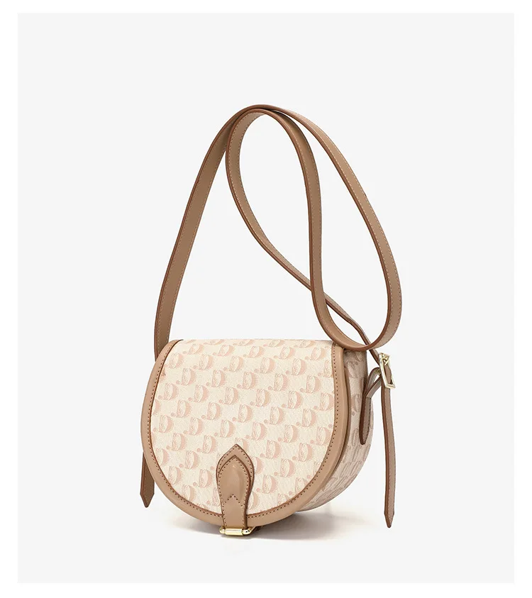 

Shoulder Bag 2021 Autumn Winter New Saddle Bag Simple Leather Handbag Fashion Messenger Handbag Temperament Shopping Bag
