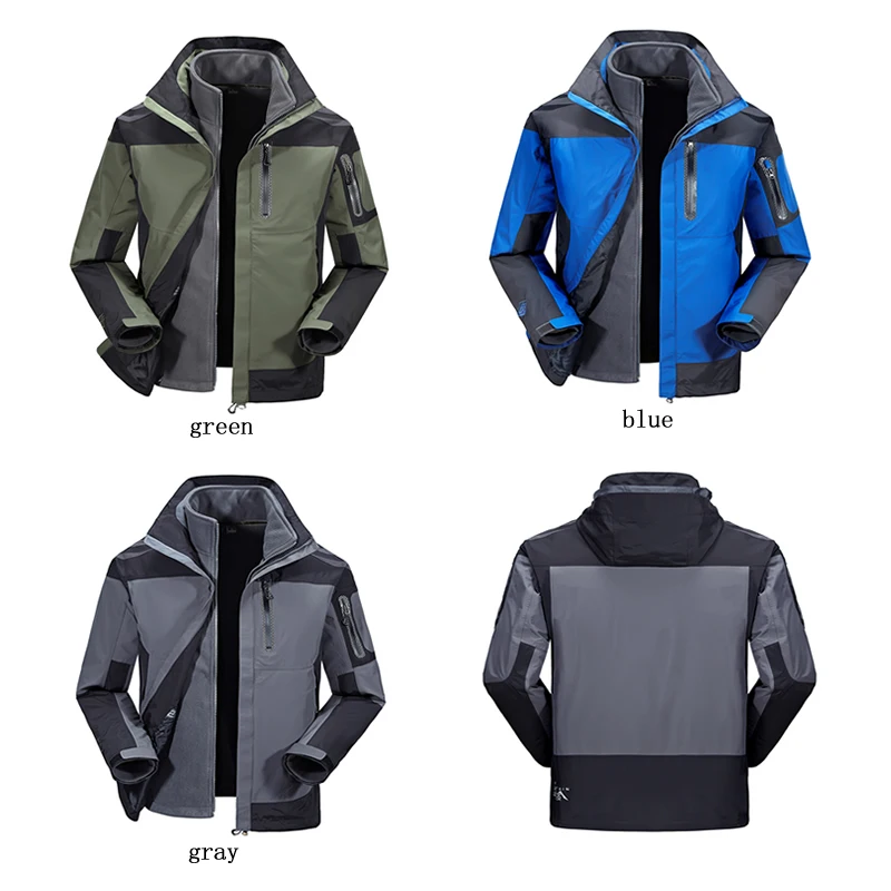

2020 Winter NEW Hoodie Long Sleeves Waterproof Pizex Jackets Double Deck Mens Winter Warm outdoor Ski-Jackets