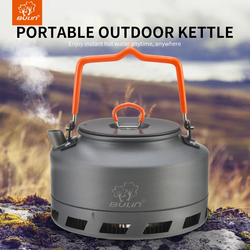 

1.1L Outdoor Kettle Aluminum Alloy Portable Pot Travel Pan Teapot Coffee Tableware Cookware for Hiking Camping Cooking