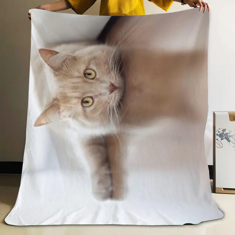 ?? Musifeカスタム素敵な猫フランネル毛布デザイン独自の毛布フランネル毛布ソファdiyのドロップシッピング