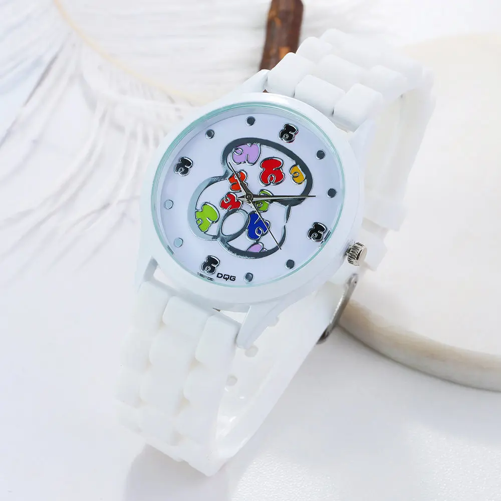Reloj mujer нового эксклюзивного бренда желе кварцевые часы в силиконовом корпусе