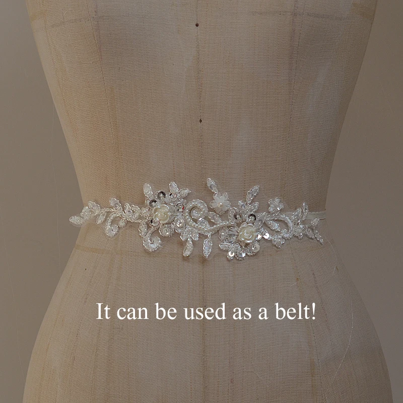 Кружевная аппликация ручной работы нашивки с серебряной нитью 3d Цветочная