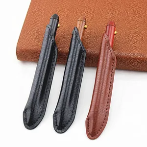 Классическая деревянная металлическая шариковая ручка 0,7 мм, шариковая ручка, роскошные шариковые ручки, деловые и офисные канцелярские принадлежности для письма, кожаная ручка, сумка