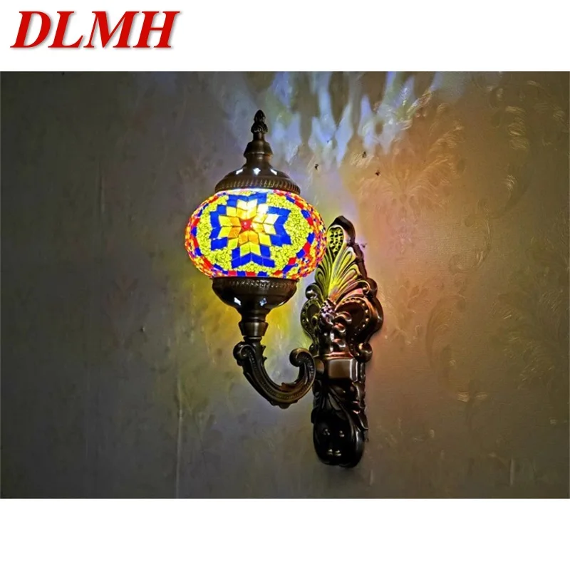 

DLMH Aethnic Style Wall Lamps Retro Nostalgic Romantic Creative Indoor Decorative For Corridor Bedroom