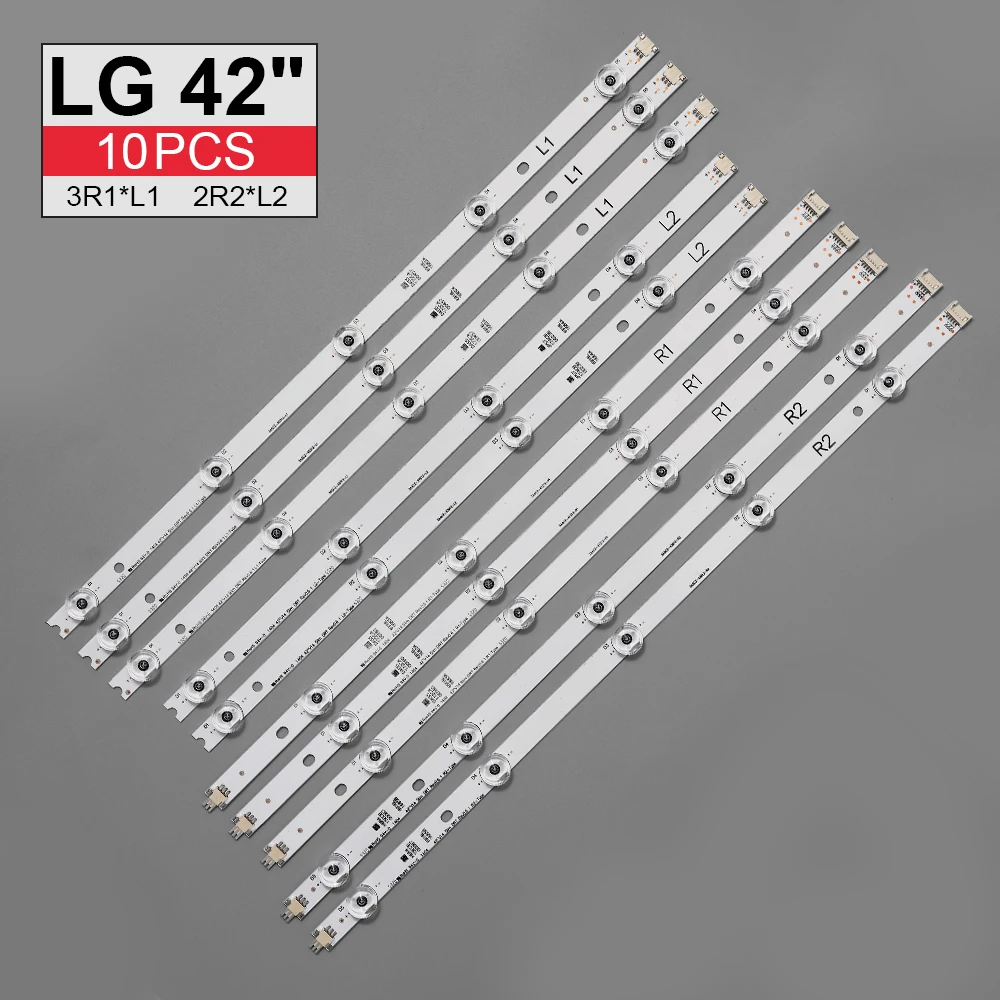 Светодиодная подсветка для телевизора LG 42 дюйма 10 шт тонкая DRT Rev0.6 6916L 1682A 1684A 1683B