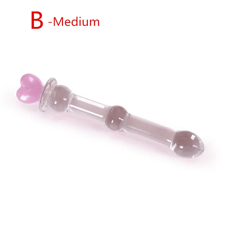 Секс-шоп 7 размеров стеклянные бусины анальные секс-игрушки Хрустальный пенис