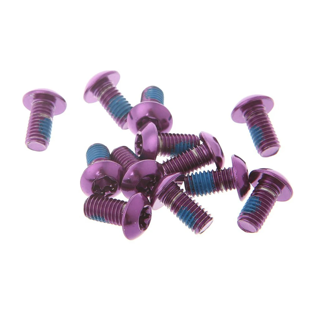 12 шт. фиолетовый дисковые велосипедные тормозные винт горный велосипед