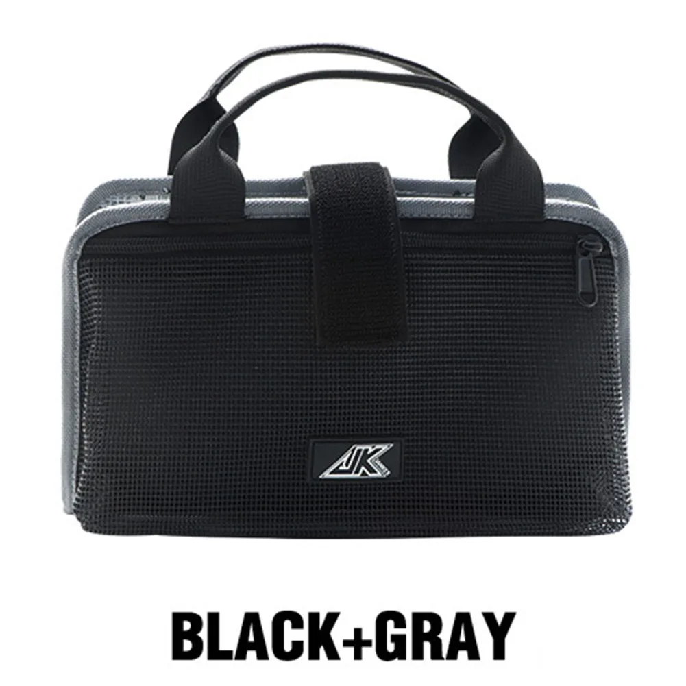 

Portable Waterproof Bait Bag Fixture Bag Iron Plate Lead Leather Fishing Storage Foldable Nylon Pach Pesca Iscas Tackle Tools