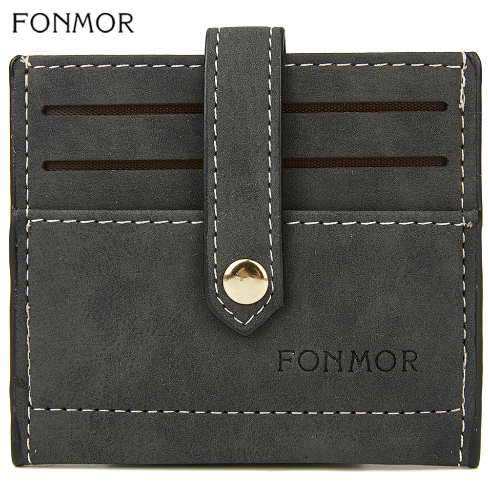 FONMOR из искусственной кожи тонкий чехол для карт мужчин s Передний карман