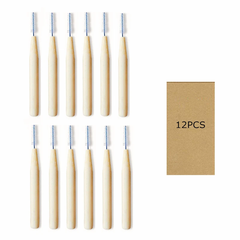 Бамбуковая межзубная щетка для чистки зубов Уход за зубами брекеты