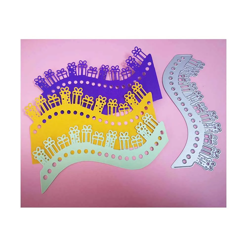 Подарочные коробки рождественские металлические Вырубные штампы альбом для