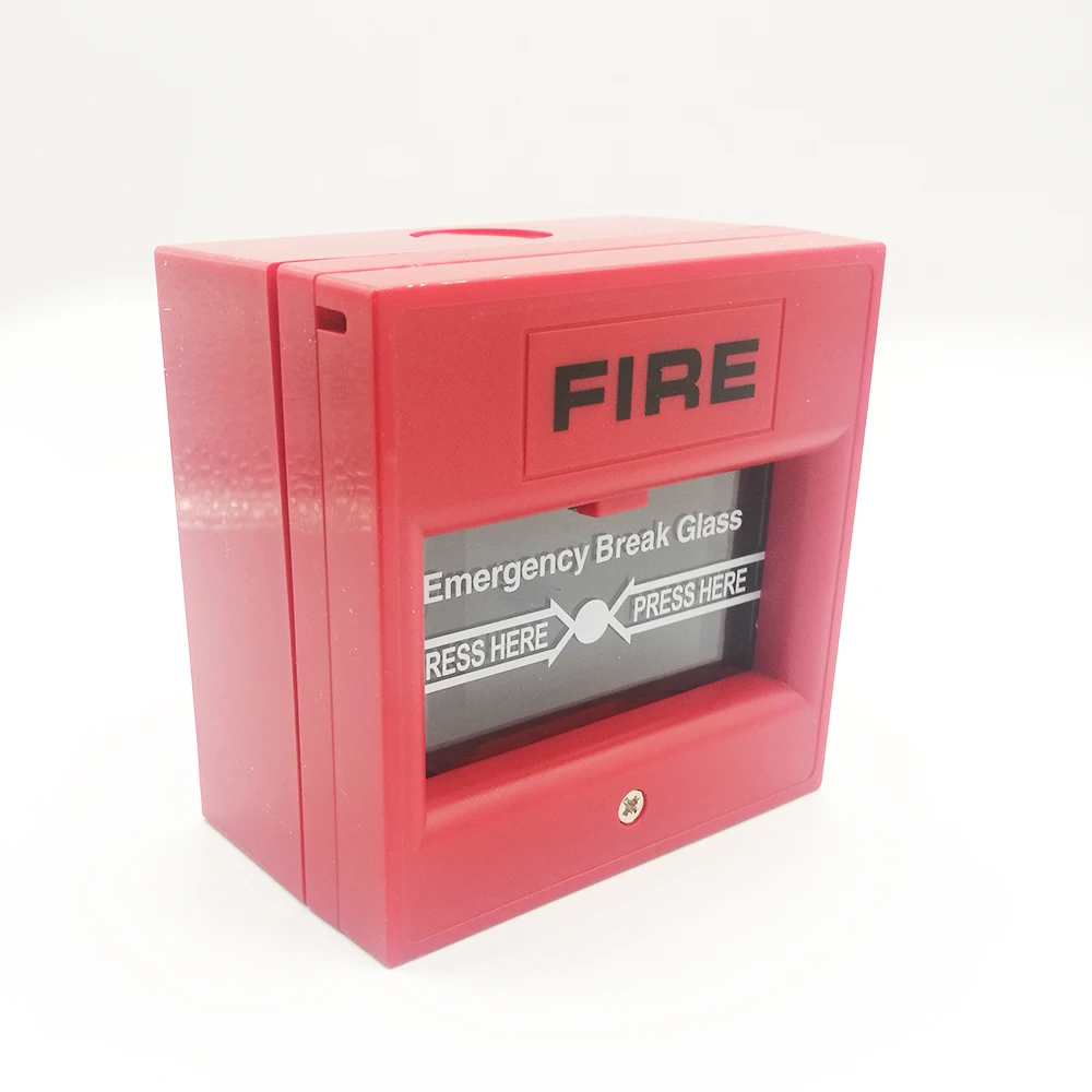 Кнопка сигнализации со стеклянным разрывом противопожарная сигнализация