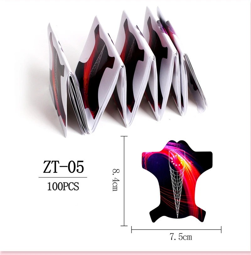 100 шт. Маникюрный Инструмент в форме рыбы для французского акрилового УФ