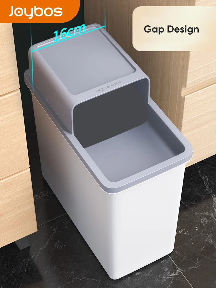 

Joybos Trash Can Waterproof Narrow Seam Dustbin Privacy Protection Bucket Garbage For Household Bathroom Toilet Kitchen Bin JX86