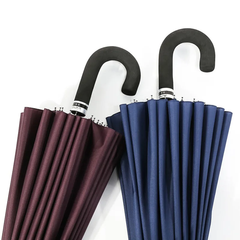 Offerte 2021 Ombrello Da Parapluie Da Donna Con Manico Lungo A Doppia Pioggia Di Grandi Dimensioni Ombrello Da Uomo In Fibra Di Vetro Resistente Al Vento 24K Di Qualità