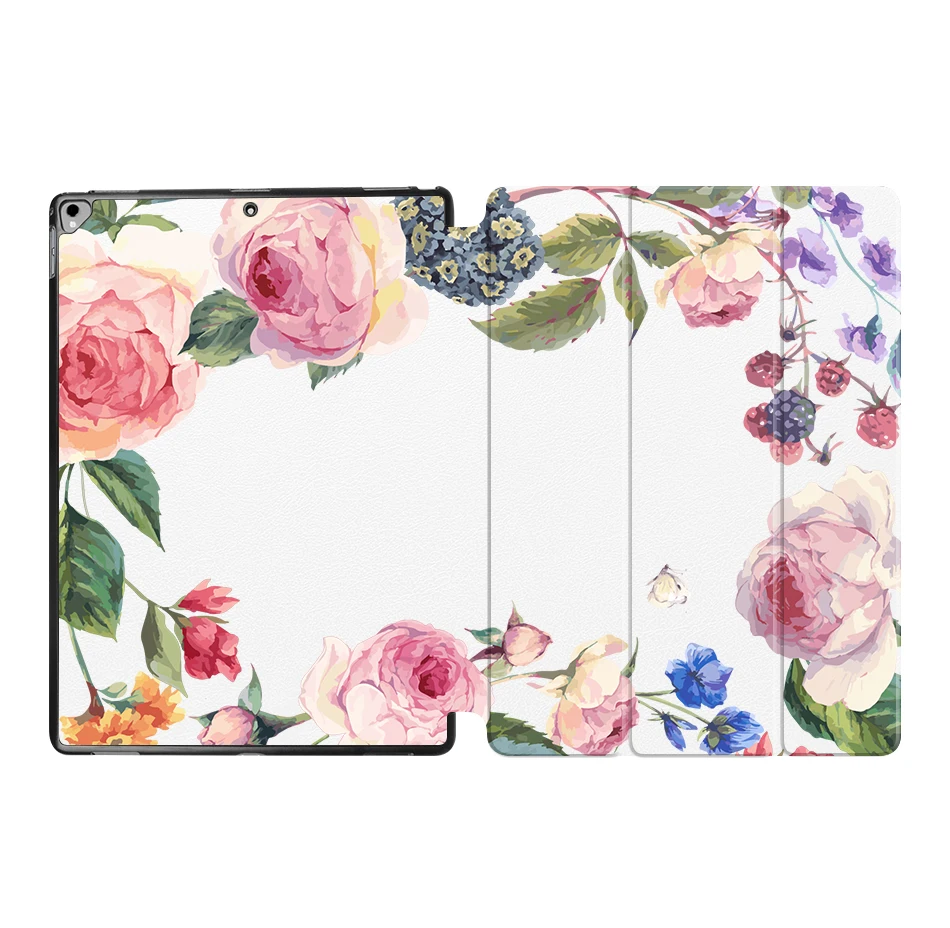 IP05 MTT Flower чехол для планшета для iPad Pro 12,9 '' из искусственной кожи откидная подставка смарт-чехол защитный чехол A1584 A1652 A1670 A1671 - Цвет: IP05