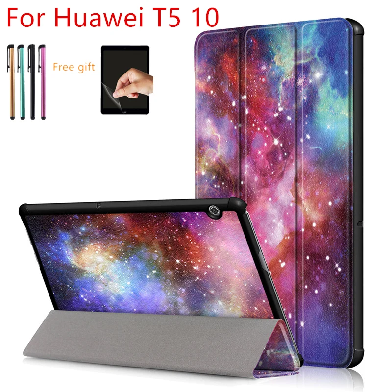 Ультратонкий чехол для Huawei Mediapad T5 10 AGS2 W09/L09/L03/W19 1 дюймов планшета + пленка
