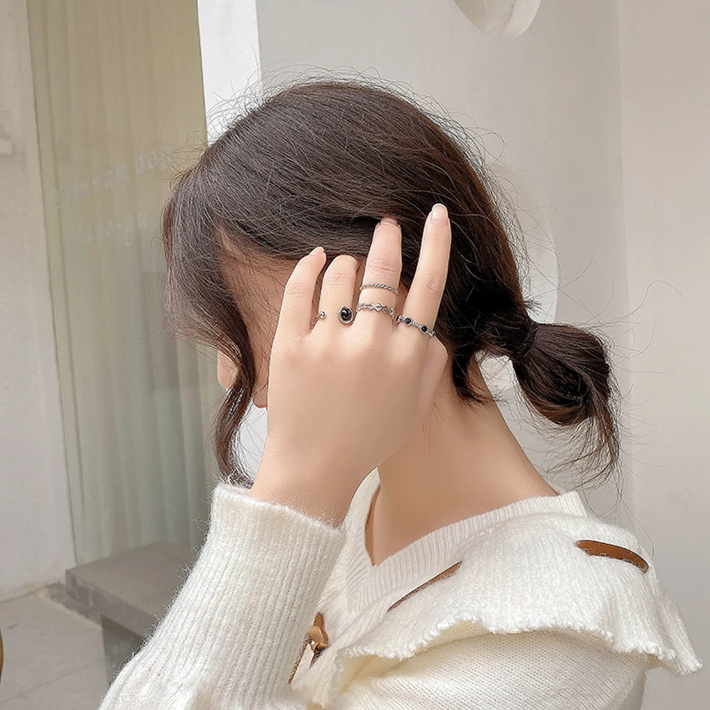 

In 2021 Punk Rock Wind Finger Ring Mixed Style Fashion Casual/Sporty The Hyperbole Rings Women Jewelry For Party Gift Ring