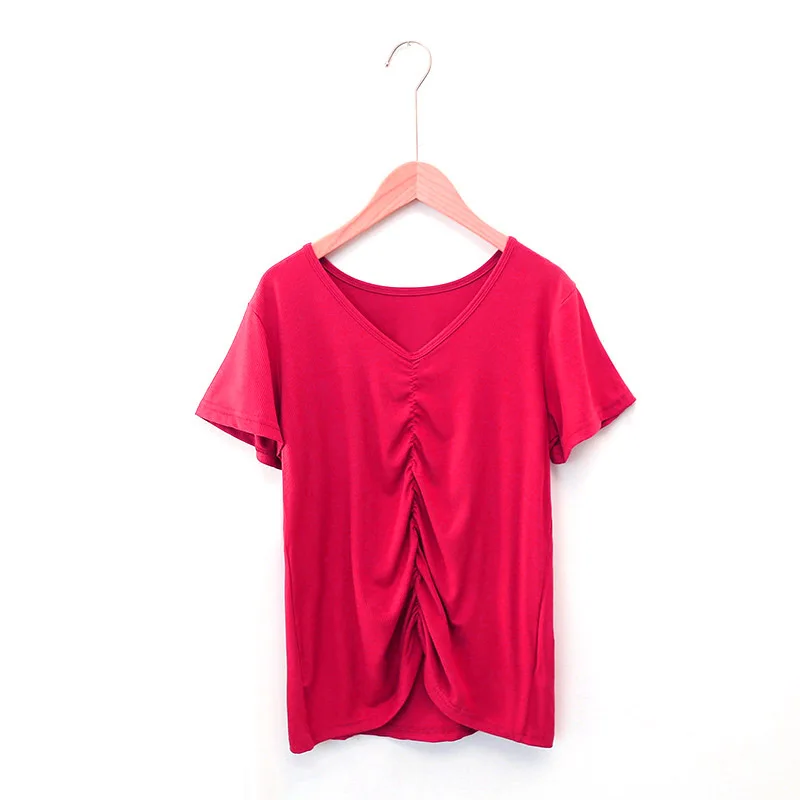 

Classic summer casual breathable high quality hot short sleeve women's T-shirt