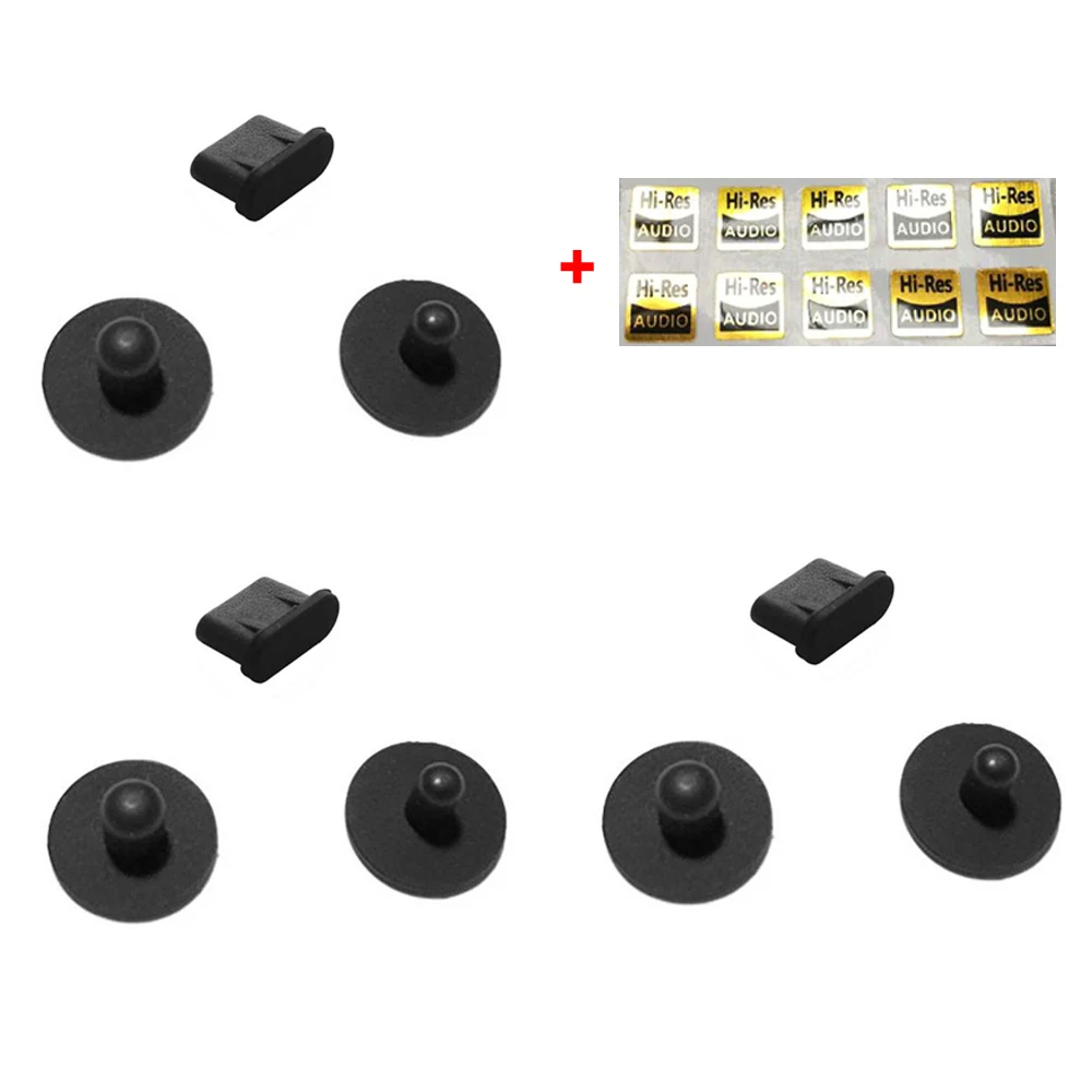 Комплект из 3 вещей заглушка от пыли для SONY Walkman NW ZX500 ZX505 ZX507 / SHANLING M3X Тип C Jack 5 мм 4