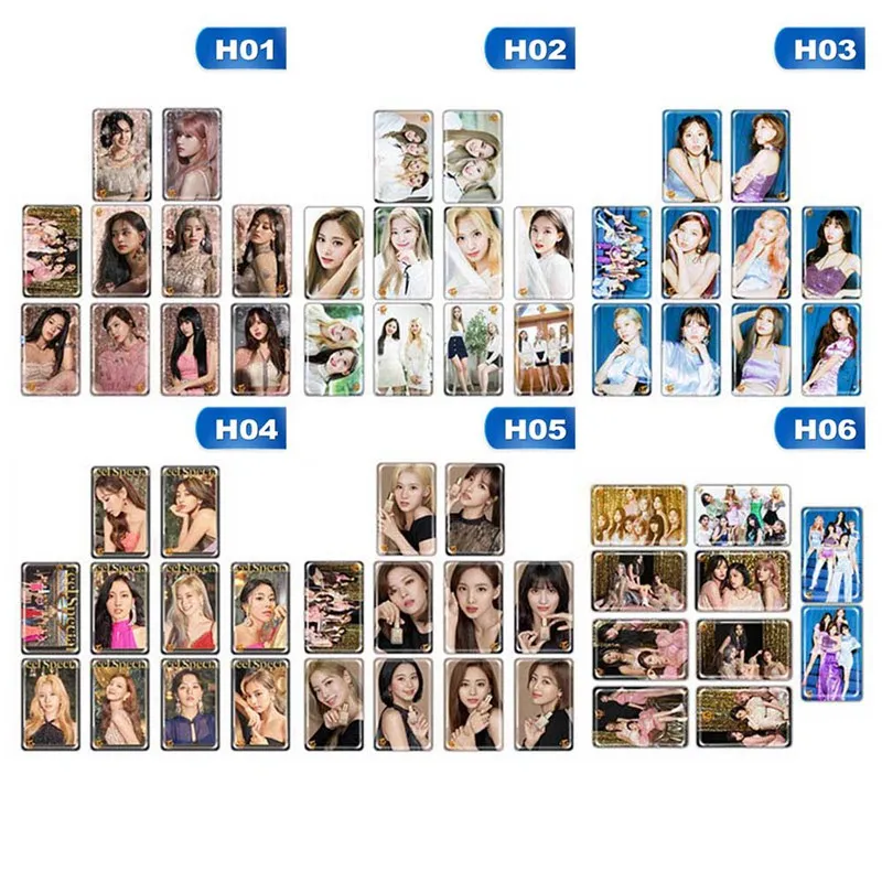 Новинка 10 шт./компл. K pop два раза на ощупь специальные наклейки для карт Модные