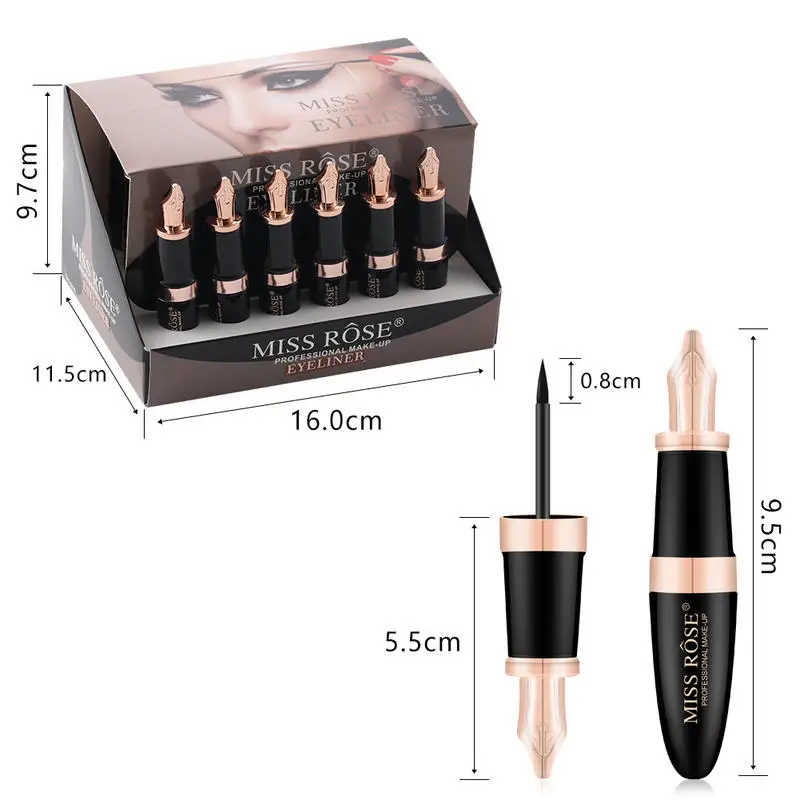 Подводка для глаз жидкая ручка супертонкая долговечная Водонепроницаемая