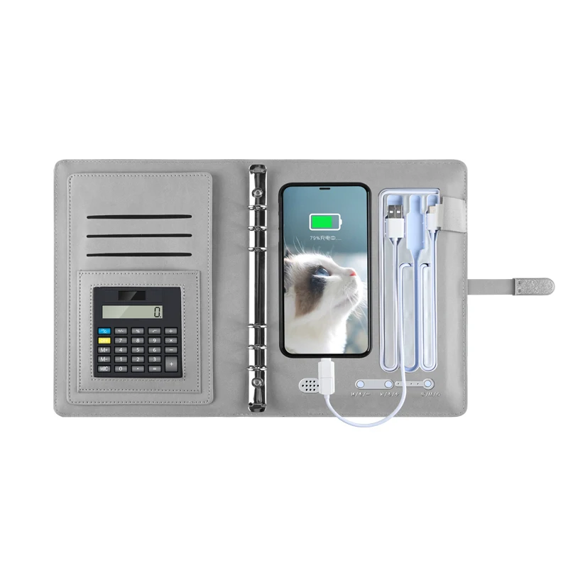 Недорогой персональный органайзер внешний аккумулятор Зарядка телефона блокнот