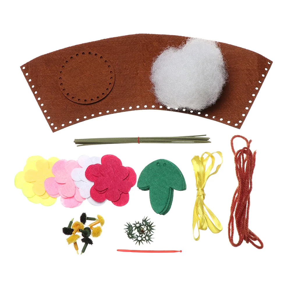 Новый DIY нетканый цветочный горшок материал сумка ручной работы в горшке