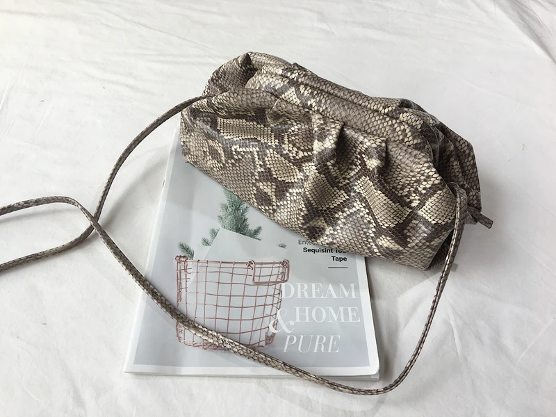 Серпентиновый конверт сумка Роскошные женские сумки дизайнерские объемные