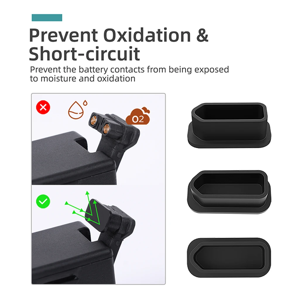 

Dustproof Plug Set Home Battery Interface Lightweight Soft Practical Durable Drone Accessories Silicone Office For DJI FPV Combo