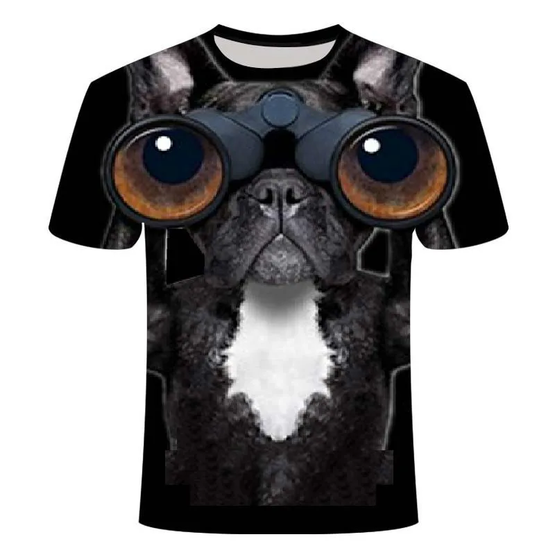 

Summer Black Cat T-shirt Men's 3D Printing Short Sleeve Street Animal T-shirt O-neck Oversized Clothing