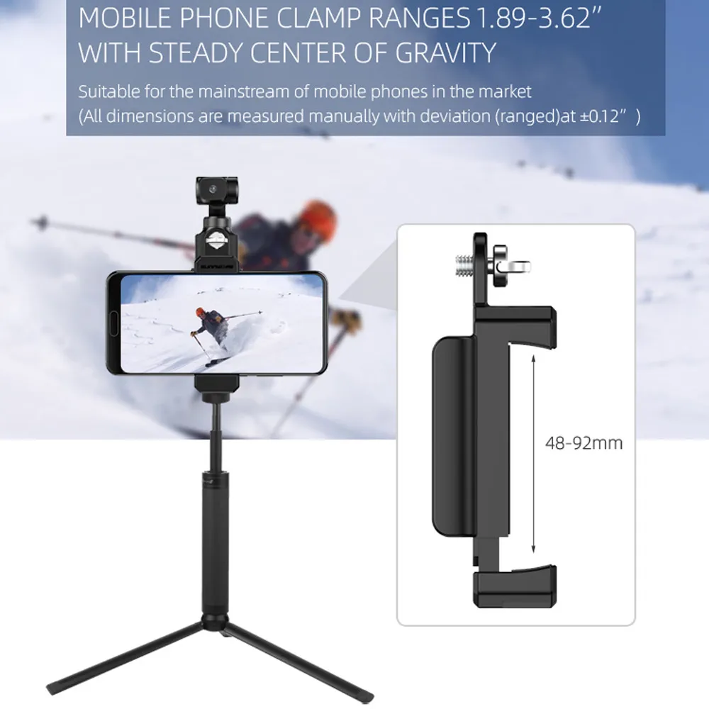 Крепежный зажим для смартфона 1/4 ''держатель кронштейн XIAOMI FIMI Палм Gimbal Drone
