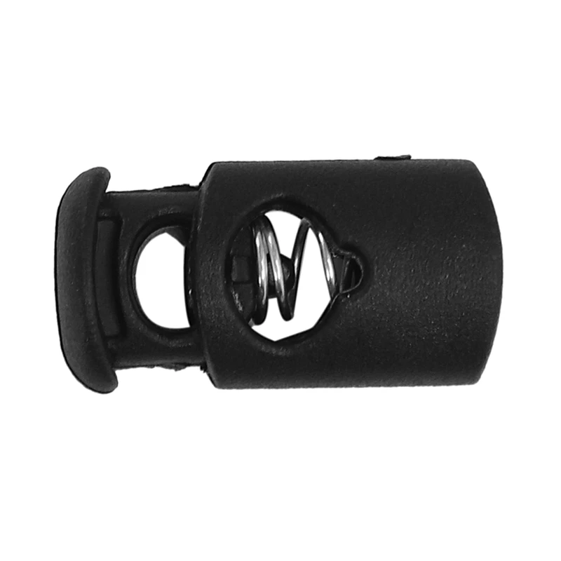 Новый стиль 10 шт. пластиковая застежка пружинный стоп одно отверстие шнур замки |