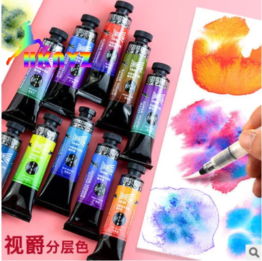 

1 sets Super Vision 15ml Layered Color Master-level Watercolor Pigment Water Color Paint Tubes