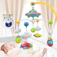 baby mobile rattles toys 0 12 months for baby newborn crib bed bell toddler rattles carousel cots abd remote control light music
