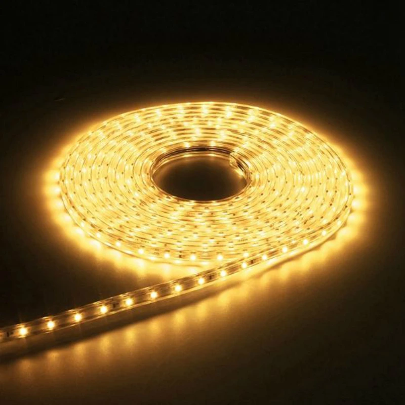 Водонепроницаемый IP67 SMD 3528 Светодиодный ленточный веревочный светильник, для рождественской вечеринки, для улицы, AC 220 В, гибкий ленточный светильник для внутреннего и наружного украшения