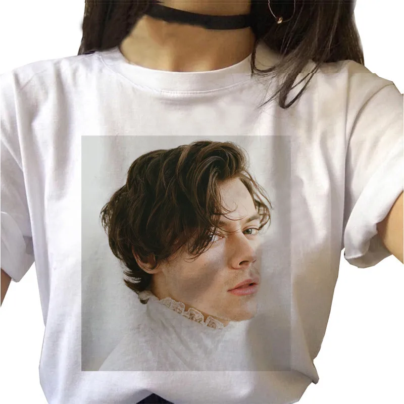 

Harry Styles T Shirt Women Harajuku Tee Aesthetic Streetwear Clothes Ulzzang Tshirt Vintage Hip Hop Fashion T-shirt Female 2020