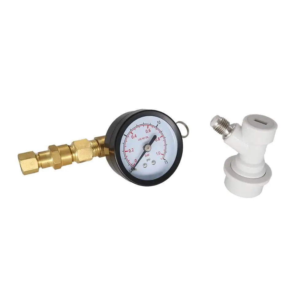 Шаровой клапан Spunding регулируемый с шаровым замком давления манометром | Дом и сад