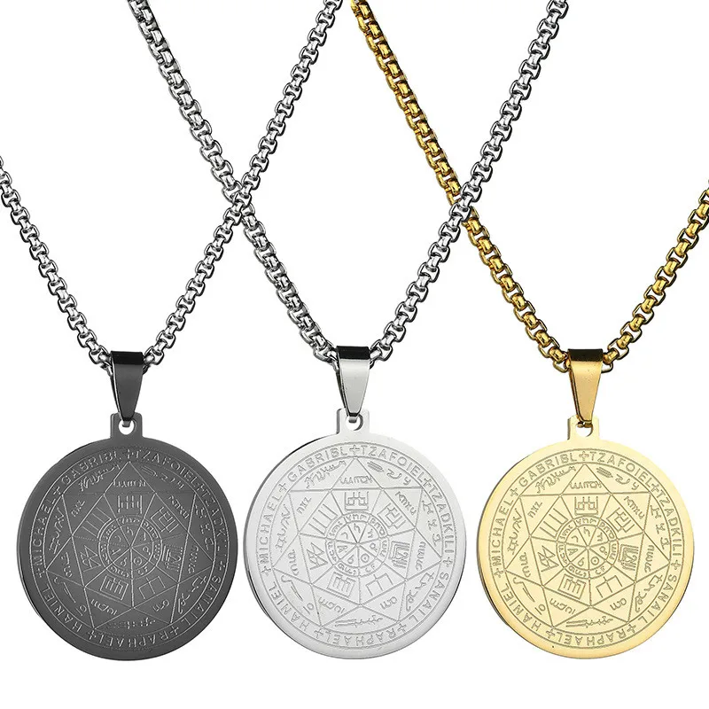 Медаль из нержавеющей стали кулон в виде Писания винтажная Звезда Давида